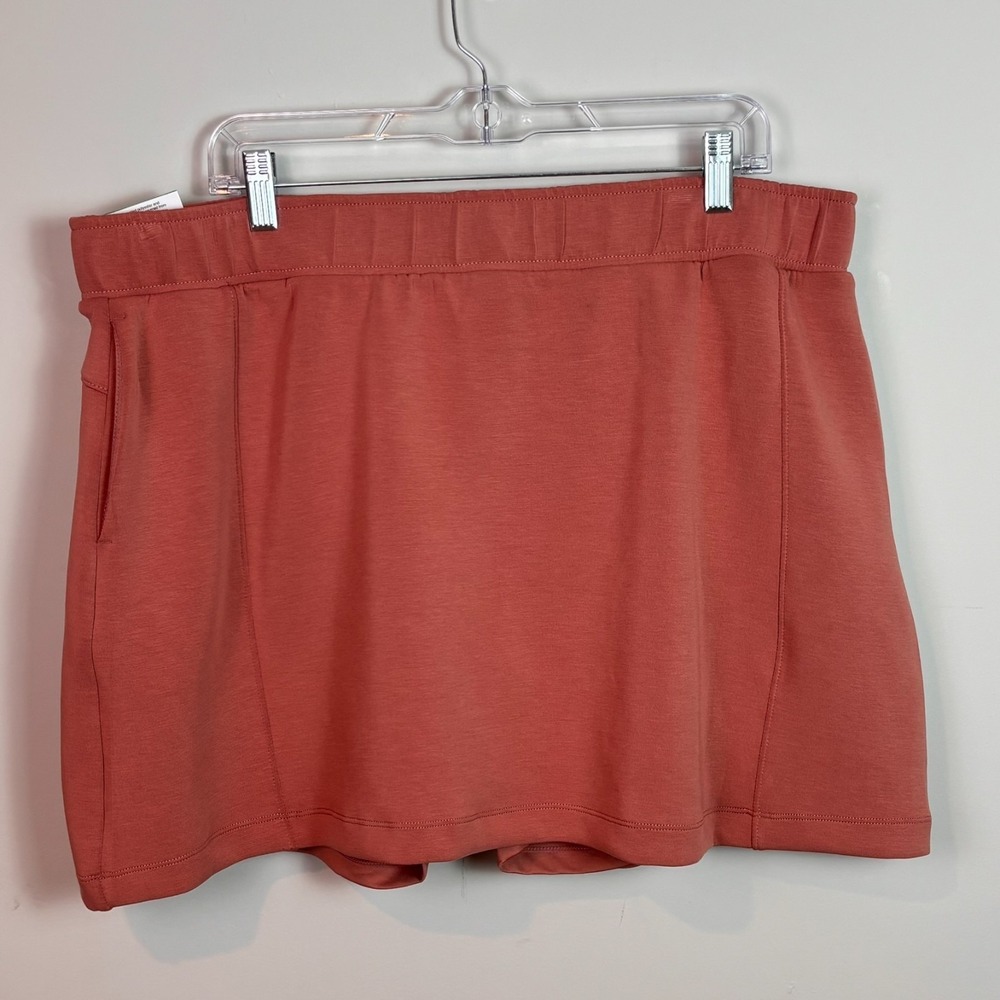 NEW Mondetta Womens Pink High Rise Walking Skort XL NWT  Pull-on Comfort Stretch